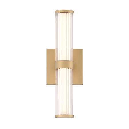 Mały kinkiet LED Fayton - Szczotkowane złoto