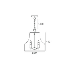 Lampa wisząca PRAGUE P04458CH