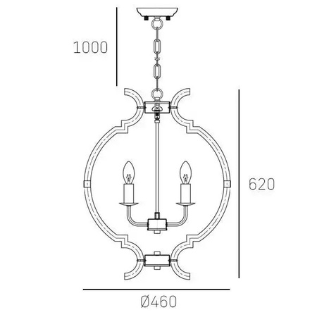 LAMPA WISZACA PORTA - 46X62CM - MY HONEY HOME