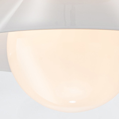 Plafon Saucer - 1 źródło światła - Postarzany mosiądz