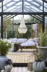 DONICA ANNA FLOWER - SZARA - 40.5 x 40.5 x 48 CM - LENE BJERRE - MY HONEY HOME