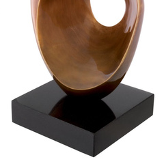 Lampa stołowa Eichholtz D'Ancona z mosiężnym wykończeniem w stylu vintage z abażurem