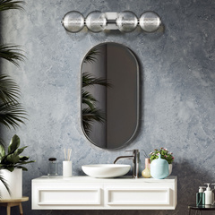 Kinkiet Atomo - 4 źródła światła - Polerowany chrom