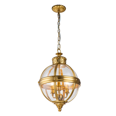 Lampa wisząca Adams - 3 źródła światła - Oksydowany mosiądz