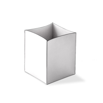 Pojemnik na papier bez pokrywki Decor Walther NAPPA Skóra naturalna śnieżny-Biały