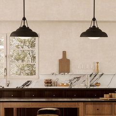 Lampa wisząca Palmetto - 1 źródło światła - Miejski brąz