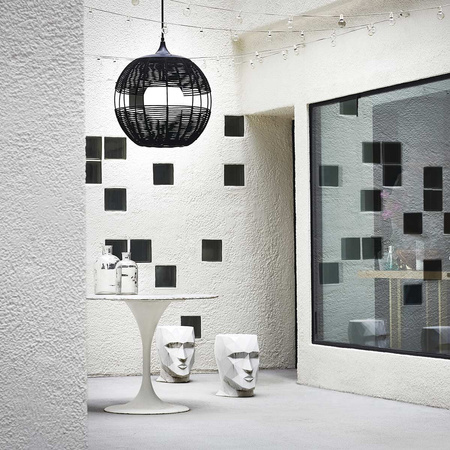 Średnia lampa wisząca Maddox - 1 źródło światła - Czarny