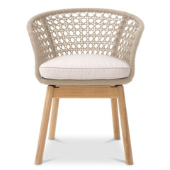 Krzesło Trinity cream weave flores off-white