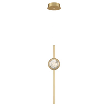 Lampa wisząca Barletta - 1 źródło światła - Szczotkowane złoto