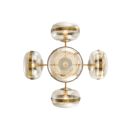 Żyrandol Nottingham - 5 źródeł światła - Antyczny mosiądz