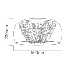 PLAFON KRYSZTAŁOWY LEXUS 500 PL CLARO - MY HONEY HOME