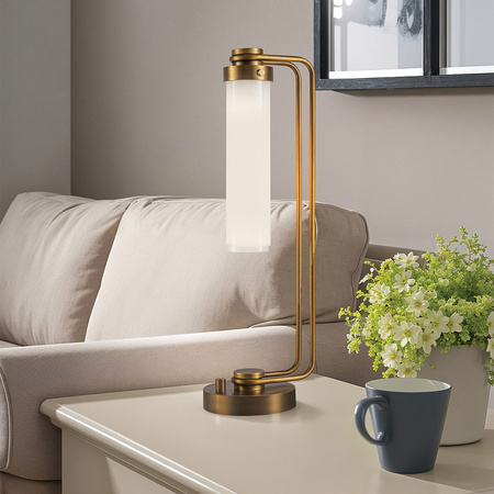 Lampa stołowa Wynwood - 1 źródło światła - Vintage mosiądz