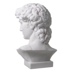 Dekoracja David white marble