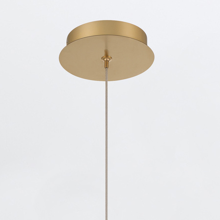 Mała lampa wisząca Palmas - 1 źródło światła - Szczotkowane złoto