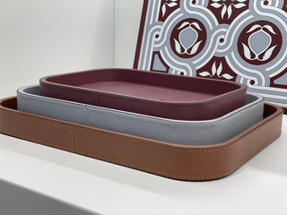 TACA SKÓRZANA - 17.5 x 23.5 x 3.5 CM - GIOBAGNARA - MY HONEY HOME