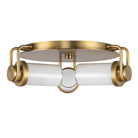 Plafon Wynwood - 3 źródła światła - Vintage mosiądz