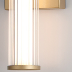 Mały kinkiet LED Fayton - Szczotkowane złoto