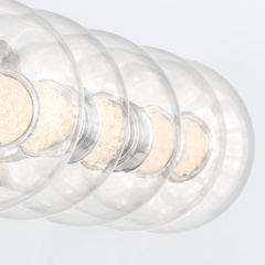 Kinkiet Atomo - 5 źródeł światła - Polerowany chrom