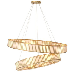 Żyrandol Monari antique brass finish Eichholtz