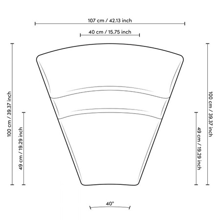 Modular Sofa Lindau inside corner