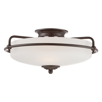 Plafon Griffin - 3 źródła światła - Brąz palladiański