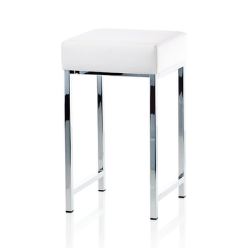 Stołek Decor Walther Chrom / Biały