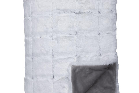 PLED QUADRO BIAŁY 140 x 190 cm - MY HONEY HOME