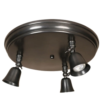 Lampa kierunkowa Authentage Fleure na okrągłym talerzu - duża