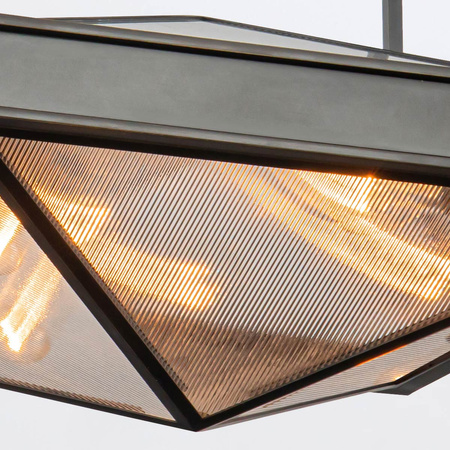 Półplafon Cairo - 4 źródła światła - Miejski brąz