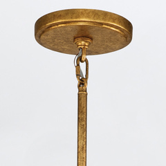 Żyrandol Sawgrass - 6 źródeł światła - Płatkowe złoto