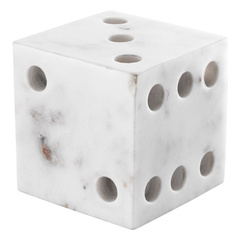 Zestaw akcesoriów na biurko z białego marmuru Eichholtz Visa 2 szt.