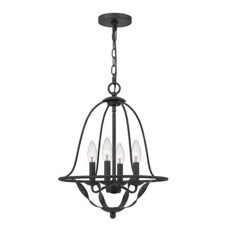Lampa wisząca Bradbury - 4 źródła światła - Popielaty
