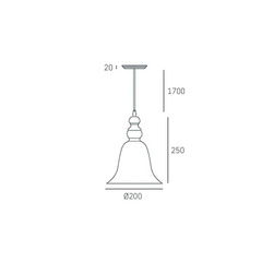 Lampa wisząca PARIS P01789BK