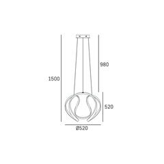 Lampa wisząca TOKYO P01663CH