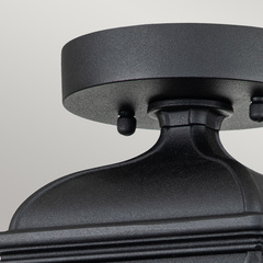 Latarnia naścienna Bayview - 1 źródło światła - Czarna