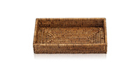 Taca Decor Walther kwadratowy Rattan Ciemny