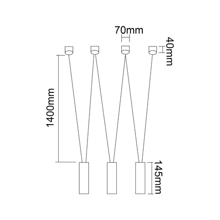 Lampa wisząca Viva III Bianco