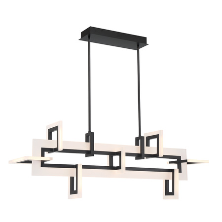 Średnia lampa wyspowa Inizio - Matowa czerń