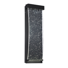 Średnia latarnia naścienna Kabo - Teksturowana czerń