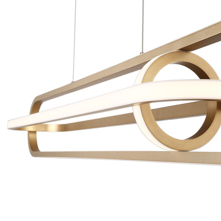 Lampa wyspowa Demark - Szczotkowane złoto