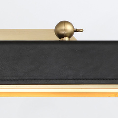 Duża obrazówka LED Valise Picture - Vintage mosiądz, skóra smokingowa