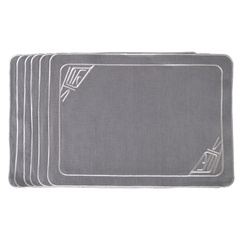 HAFTOWANE PODKŁADKI INFINITY - 6 SZT. - 48.5 x 35 CM - ROSEBERRY HOME - MY HONEY HOME