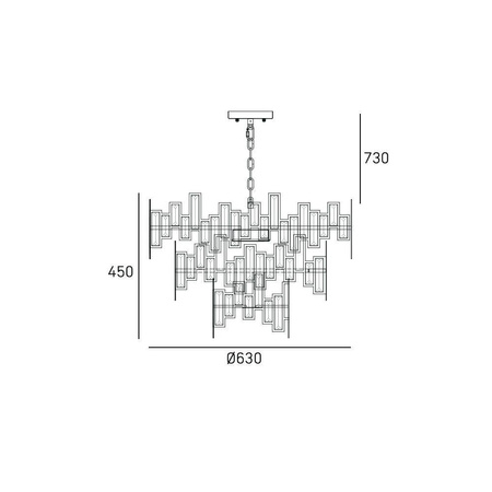 Lampa wisząca ST PETERSBURG P09158CP