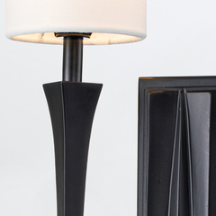 Kinkiet Crest - 2 źródła światła - Matowa czerń