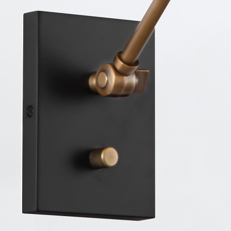 Kinkiet Brickell - 1 źródło światła - Matowa czerń