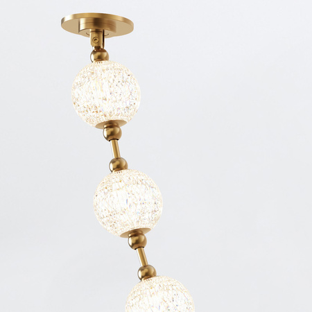 Lampa wisząca LED Marni - Naturalny mosiądz