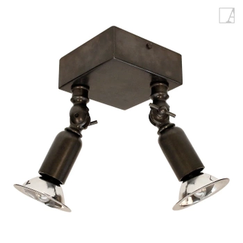 Lampa kierunkowa Authentage Fiston na kwadratowej podstawie - średnia