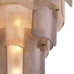 Żyrandol Asinara L antique brass finish smoke glass Eichholtz