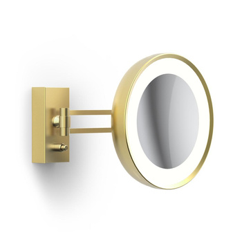 Lusterko kosmetyczne podświetlane Decor Walther matowe złoto 24-karatowe