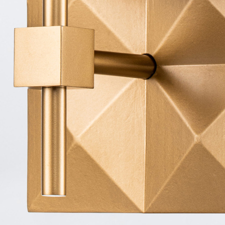 Kinkiet Deco - 1 źródło światła - Lakierowane złoto